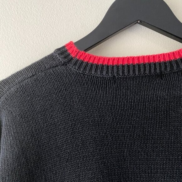 Vintage Sarah Alexander Holiday Wreath Teddy Ramie Cotton Blend Knit Sweater - Picture 10 of 10